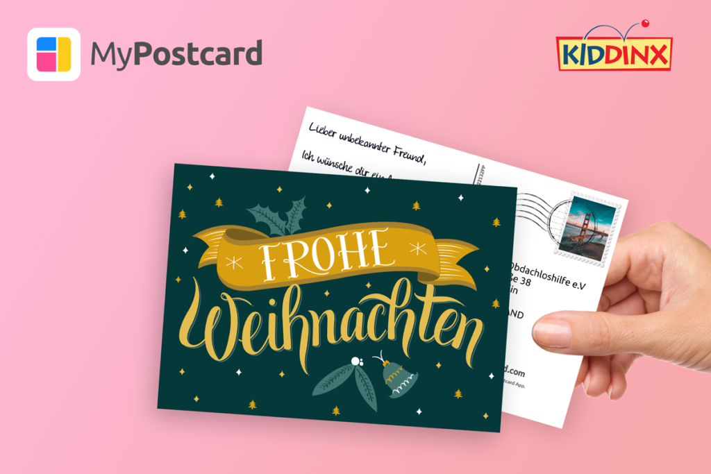 Hand Postkarte