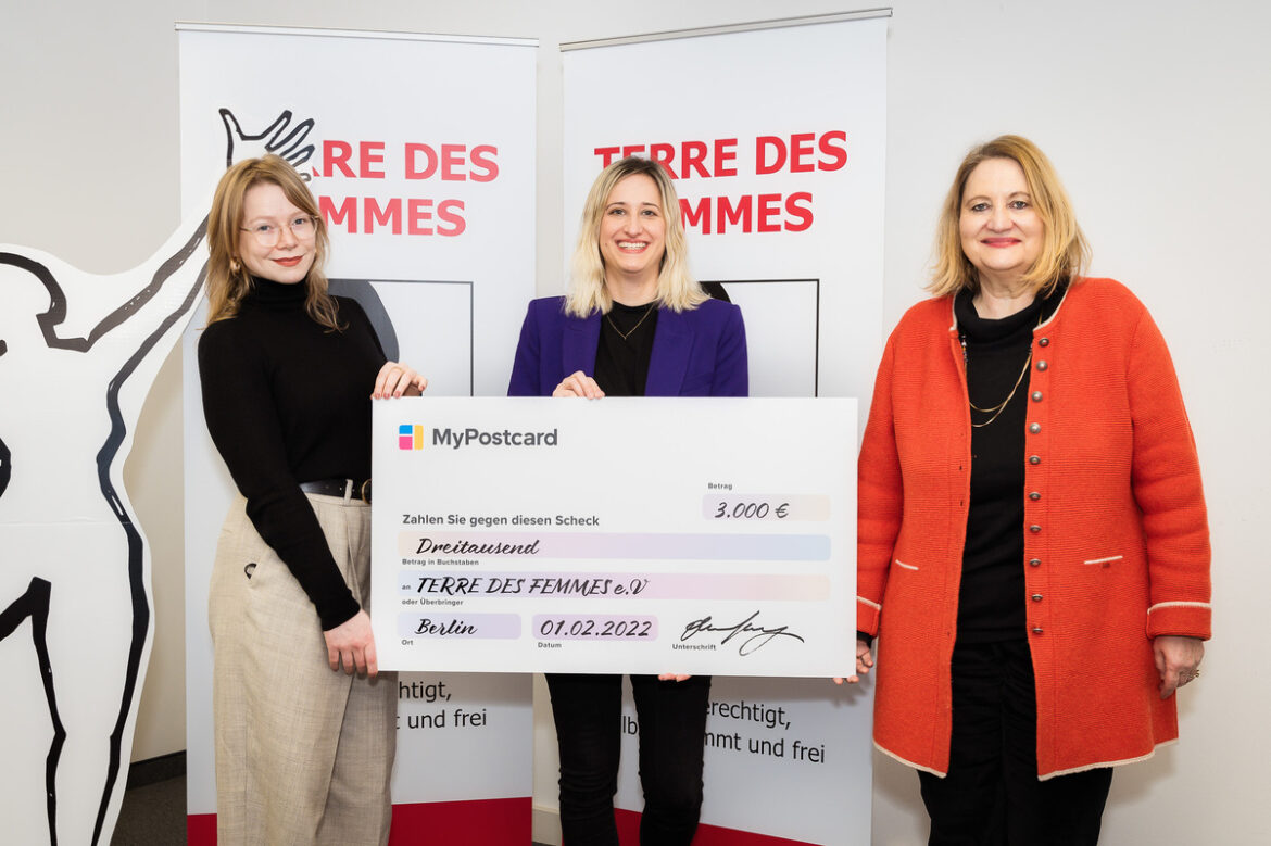 TERRE DES FEMMES x MyPostcard – world women’s day campaign #iamachampion generates 3.000€ charity funds
