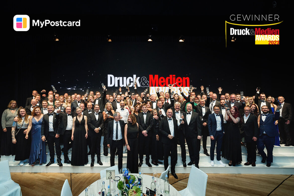 Sozial engagiertes Druckunternehmen des Jahres: MyPostcard gewinnt bei den Druck&Medien Awards 2023