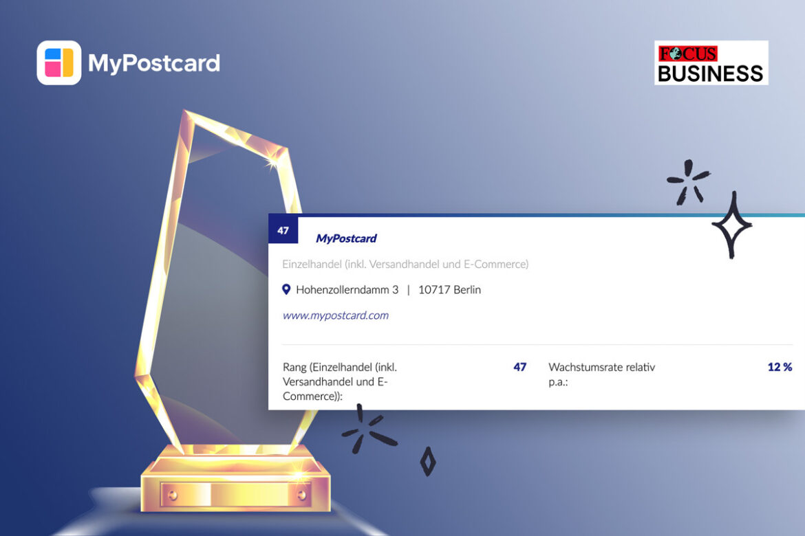 MyPostcard is again among Germany’s growth champions
